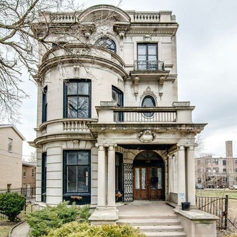 Chicago, IL 1900 $849,000 Old Victorian House, Abandoned Architecture, Parisian House, Parisian Architecture, Architecture Classic, Chicago House, Abandoned Homes, Awesome Architecture, Bloxburg Room