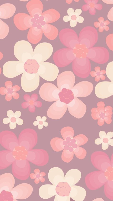 Pink Floral Background Wallpapers, Muted Pink Wallpaper, Floral Print Wallpaper, Valentines Day Poster, Floral Wallpaper Iphone, Daisy Wallpaper, Muted Pink, Simple Iphone Wallpaper, Flower Iphone Wallpaper