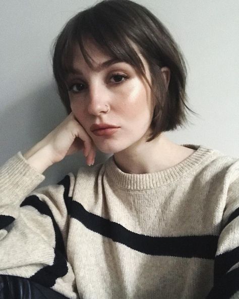 My hair! | Mumsnet Short Hair Fringe, Hairstyles List, French Bob, Short Brown Hair, Choppy Bob Hairstyles, Bob Haircut With Bangs, Short Fringe, Bob Hairstyles For Fine Hair, Modern French