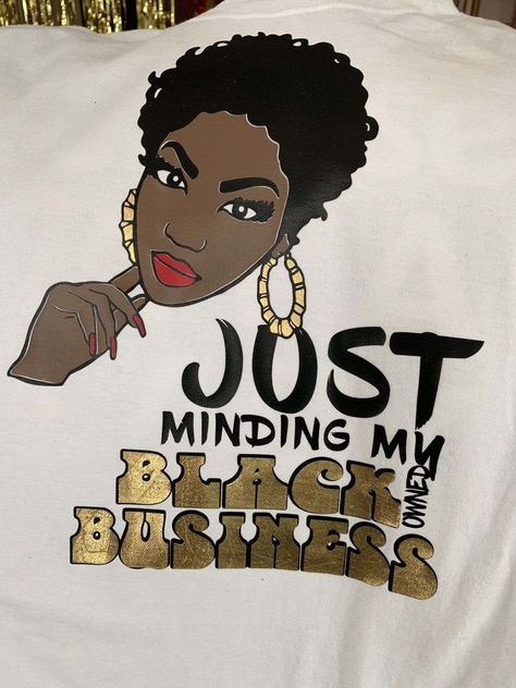 Black Owned Business, Boss T Shirt, Lady Boss, Girls Graphic Tee, Black Artwork, My Black, Black Art Pictures, Black Business, African American Art