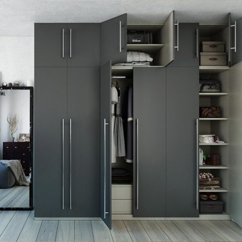 awesome 9 Accessories To Adjust the Bedroom Portable Wardrobe Closet, Sliding Door Wardrobe Designs, Wall Wardrobe Design, Wooden Wardrobe Design, Almirah Designs, Desain Pantry, Modern Cupboard Design, Wardrobe Door Designs, Bedroom Cupboard Designs