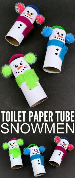 Snowman Crafts Diy, Toilet Paper Tube, Keepsake Gifts, Fun Christmas Crafts, Holiday Crafts For Kids, Toilet Paper Roll Crafts, Paper Roll Crafts, Winter Crafts For Kids, Daycare Crafts