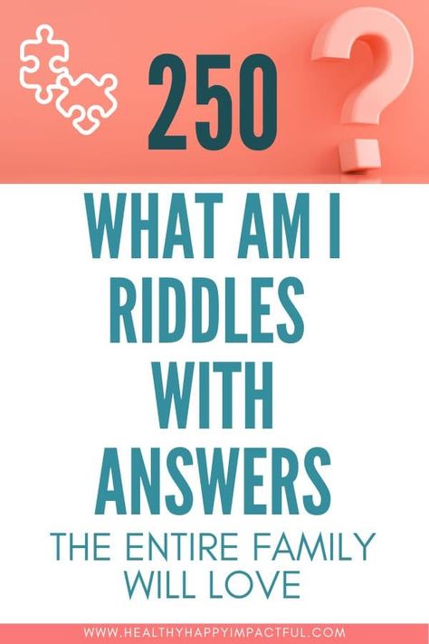 250 Fun What Am I Riddles With Answers (Everyone Will Love) Word Riddles With Answers, Fun Riddles With Answers Brain Teasers, Riddles With Answers Funny Riddles With Answers Funny Brain Teasers, Riddles With The Answers, Work Riddles, Riddles With Answers Funny Brain Teasers, Jokes And Riddles With Answers, Good Riddles With Answers, Brain Teasers And Answers