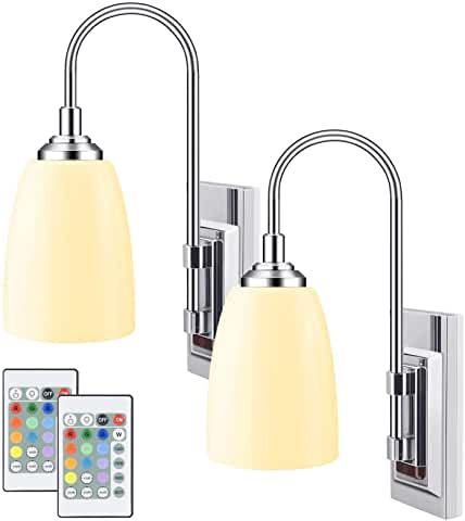 Multi Color Wall, Battery Operated Lamps, Indoor Wall Sconces, Wall Sconces Bedroom, Wall Mounted Lamps, Battery Operated Lights, Battery Lights, Led Wall Lights, Led Wall