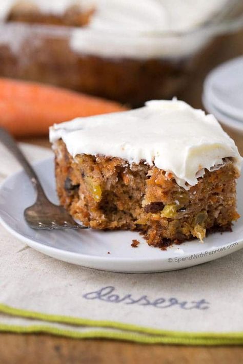 ON THE MENU WEEK OF MARCH 26TH Cake With Pecans, Moist Carrot Cake, Carrot Cake Recipe Easy, Homemade Carrot Cake, Moist Carrot Cakes, Easy Carrot Cake, Cookies Bars, Best Carrot Cake, Carrot Cake Recipe