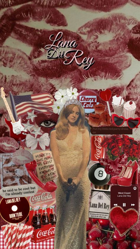 lana del rey wallpaper collage 🇺🇸💋💄 #wallpaper #collage #wallpapercollage #shufflesfyp #shuffles #lanadelrey #lanadelreyaesthetic #americana #americanaaesthetic #lanadelreywallpaper Lana Del Rey Tropico Wallpaper, Lana Del Rey Collage, Lana Del Rey Ride, Lana Del Rey Wallpaper, Video Collage, Americana Aesthetic, Coca Cola Drink, Collage Wallpaper, Wallpaper Collage