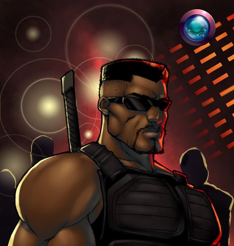 Eric Brooks, Day Walker, Blade Marvel, Superhero Superman, Black Heroes, Black Superheroes, Academy Of Art University, Star Wars Villains, Black Vampire