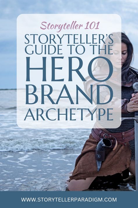 Man holding a sword - Storyteller's Guide to the Hero Brand Archetype graphic Hero Archetype Branding, Hero Archetype Aesthetic, Hero Archetype, Aligned Action, Terence Mckenna, Brand Archetypes, Spiritual Entrepreneur, Brand Symbols, Impossible Dream