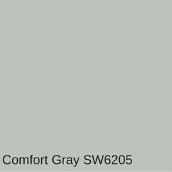 Sw Comfort Gray Exterior, Light Green Gray Paint, Gray Paint With Green Undertones, Grey Paint With Green Undertones, Sw Comfort Gray, Grey With Green Undertones, Bathrooms Colors, Shades Of Gray Paint, Shades Of Grey Paint