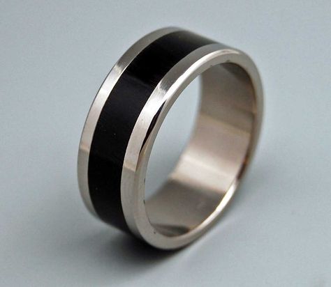 Strong enough to withstand the impact of two 1200 pound creatures headbutting each other... Water Buffalo horn is naturally tested and durable! Jet black with dark chocolate undertones, it compliments Promise Rings Black, Male Promise Rings, Wedding Brainstorming, Horn Ring, Where The Magic Happens, Forever Rings, Ring Man, Black Wedding Band, Titanium Wedding Band