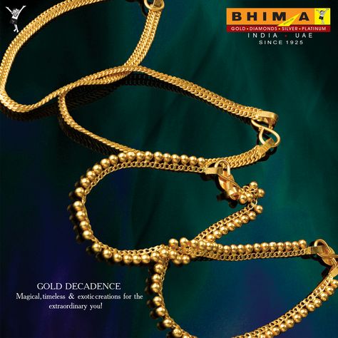 Planning to buy #Anklets to your Kid? Visit #Bhima today :) #BhimaGold #PureGold Gold Anklet For Baby Girl, Gold Payal, Bangel Design, Payal Design, Bavariya Work, Gold Things, Baby Jewelry Gold, Baby Jewellery, Anklets Indian