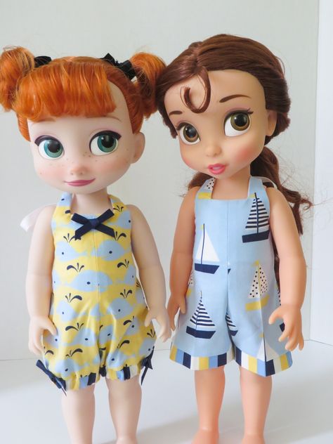 HalterAlls for Dolls – Oh Sew Kat! Disney Toddler Dolls, Disney Animator Doll, Disney Toddler, Toddler Dolls, Simple Patterns, Doll Dress, Halter Top, Doll Clothes, The Beach