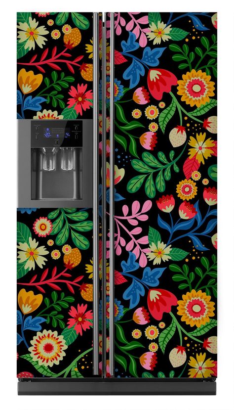 Vinyl Fridge, Refrigerator Decal, Side By Side Fridge, Paint Refrigerator, Refrigerator Wrap, Fridge Wrap, Fridge Decals, Refrigerator Wraps, Refrigerator Covers