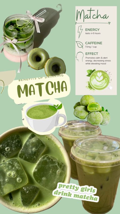 Macha Tea Recipes, Macha Recipes, Matcha Wallpaper, Macha Latte, Macha Tea, Caffeine Effects, Matcha Drink Recipes, Gong Cha, Instagram Animation