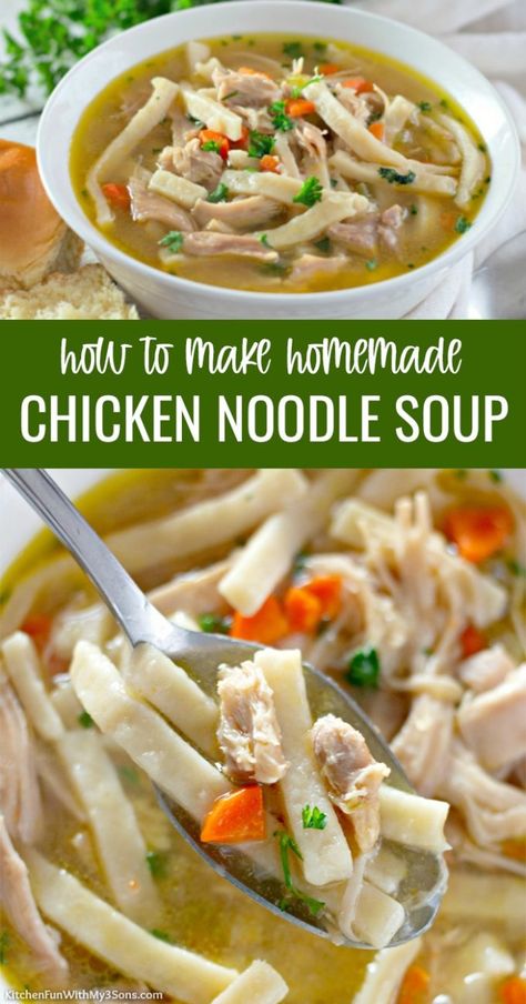 Best Homemade Chicken Noodle Soup, Homemade Chicken Noodle Soup Recipe, Chicken Noodle Soup Recipe Homemade, Chicken Curry Soup, Chicken Noodle Soup Crock Pot, Chicken Noodle Soup Recipe, Cheese Burger Soup Recipes, Chicken Noodle Soup Easy, Homemade Chicken Noodle