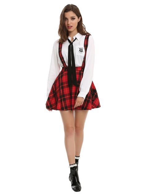 Gryffindor Outfit, Gryffindor Costume, Hogwarts Outfits, Halloween Costumes College Girls, Red Plaid Skirt, Ukraine Girls, School Uniform Outfits, School Skirt, Harry Potter Outfits