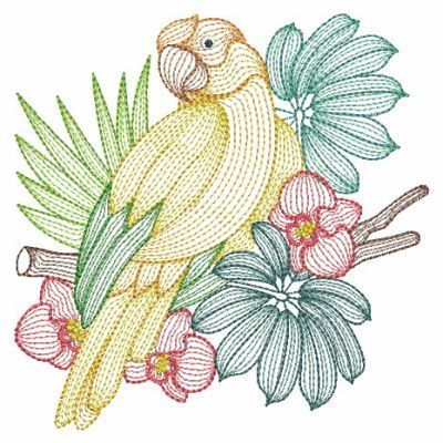 Rippled Tropical Birds Set, 10 Designs - 3 Sizes! - Products - SWAK Embroidery Ace Points Embroidery Embroidery Patterns Machine, Running Stitch Embroidery, Embroidery Designs Ideas, Stitch Embroidery Design, Birds Embroidery Designs, Ideas Embroidery, Kantha Embroidery, Embroidery Patterns Vintage, Paper Embroidery