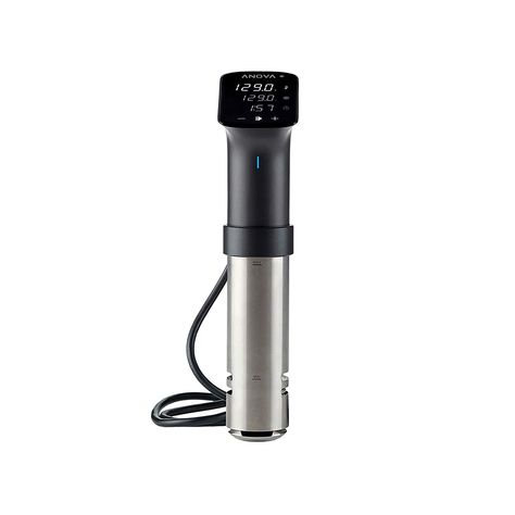 Brand New Anova Precision Pro Review and an amazing Sous Vide French Dip Recipe.  https://fattycrab.com/anova-precision-pro-review-sous-vide-wand/ French Dip Recipes, Anova Sous Vide, Sous Vide Cooking, Stainless Steal, Container Size, Professional Kitchen, Restaurant Kitchen, Recording Microphone, Stainless Steel Material