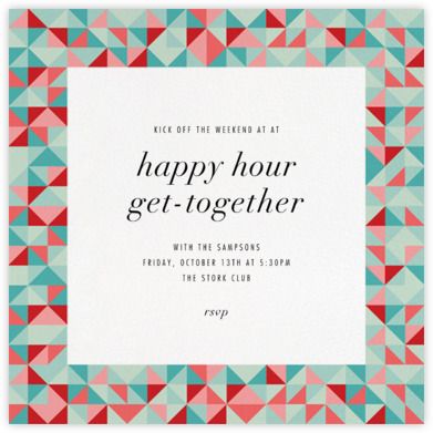 Happy hour invitations - online at Paperless Post Happy Hour Invitation Work, Cocktail Invitation Template, Happy Hour Invitation, Summer Cocktail Party Invitations, Cocktail Night Invite, Happy Hour Flyer Design, Wine Journal, Paperless Post, Webpage Design