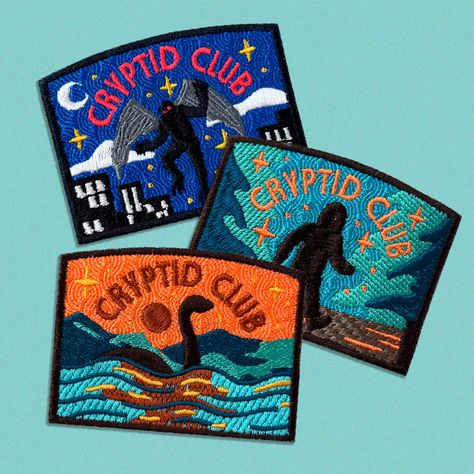 Dive into the depths of mystery with our Cryptid Club patch set! These super detailed patches features the legendary Loch Ness Monster, Bigfoot, and Mothman. Save come money by buying all three as a set! Key Features: Unique Design: The intricate embroidery of the Loch Ness Monster, Bigfoot, and Mothman, creates visually stunning pieces. Versatile Attachment: Choose between sew-on or iron-on options to attach the patch to your favorite items. High-Quality Materials: Made with premium-quality felt and professional-grade Madeira embroidery thread for durability and long-lasting wear. Perfect Size: Measures approximately 2.5" x 3" for easy placement on hats, jackets, backpacks, and more. Specifications: Size: Approximately 2.5" x 3" Material: High-quality felt Embroidery Thread: Madeira embro Cryptid Club, The Loch Ness Monster, Felt Patch, Loch Ness Monster, Felt Embroidery, Loch Ness, Cool Patches, Sew On Patches, Embroidery Thread