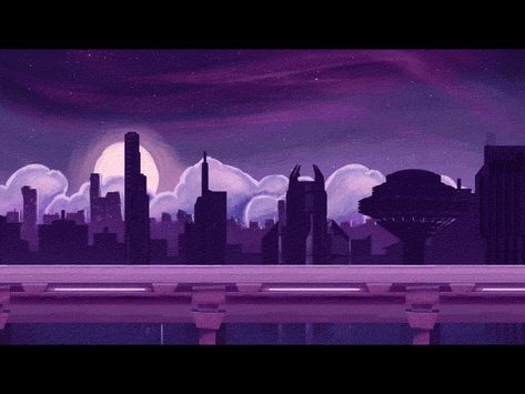 Parallax Animation Gif, Parallax Effect Animation, City Animation, Parallax Animation, Moving Gif, Parallax Effect, Spongebob Wallpaper, Game Concept Art, Game Dev