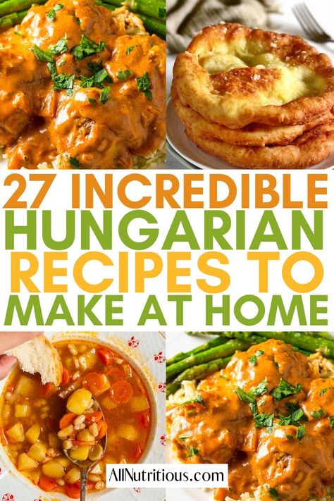 European Dinner Ideas, Something New For Dinner, Hungarian Recipes Traditional, Russian Dinner Recipes, Weeknight Meal Plan, European Dinner, Hungarian Dishes, Culture Recipes, Unusual Recipes