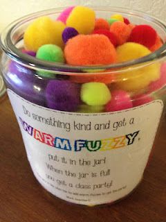 A Love for Teaching: Warm Fuzzy Jar. Not sure how this would work for middle school, but hey a girl can dream! Warm Fuzzy Jar, Aba Activities, Kindness Ideas, Teaching Classroom Management, Class Dojo, Recreation Therapy, Classroom Behavior Management, Classroom Organisation, Preschool Class