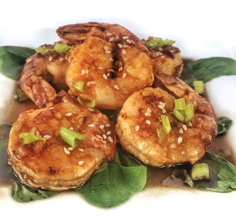 Glazed Shrimp, Shrimp In The Oven, Air Fryer Shrimp, Asian Shrimp, Fried Shrimp Recipes, Asian Sauce, Ww Points, Fried Shrimp, Air Fryer Recipes Healthy