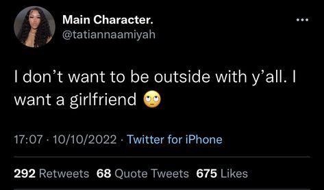 Need A Gf Quotes, Twitter Quotes Girlfriend, Stud Quotes Funny, I Need A Gf Quotes, Lgbtq Girlfriend Quotes, I Want A Girlfriend Quotes, I Love My Gf Quotes Twitter, Me As Your Gf A W Tweet, Stud Twitter Quotes