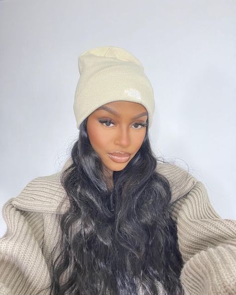 Wig With Beanie, Beanie Braids, Desired Face Ideas, Natural Hairstyles Braids, Beanie Hairstyles, Modest Fall Outfits, Makeup 2022, Beanie Outfit, Braids Wigs