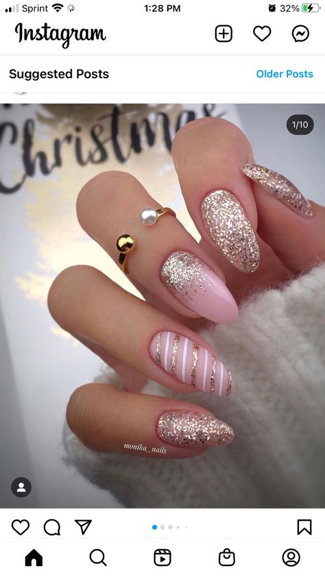 Diy Nails Easy, Blush Pink Nails, Unghie Sfumate, Bridal Nail Art, Ombre Acrylic Nails, Christmas Gel Nails, Simple Gel Nails, Casual Nails, Classy Acrylic Nails