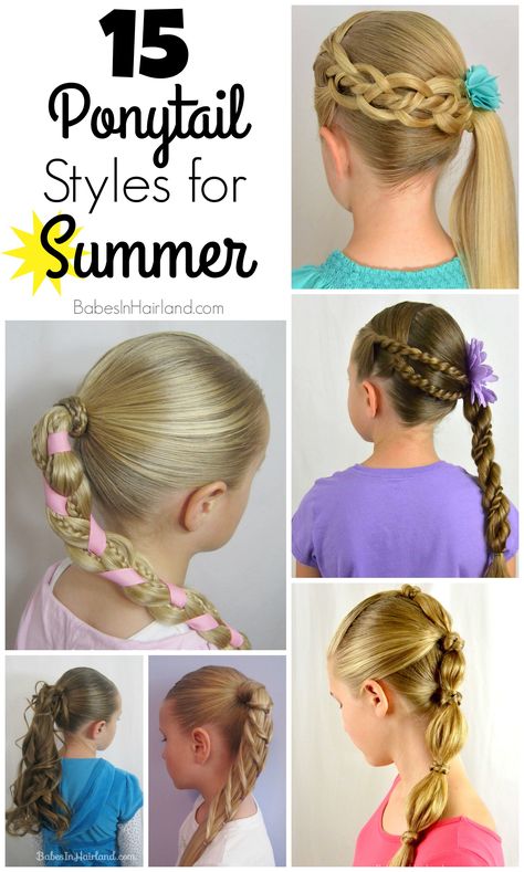 Hairstyles For School Picture Day, Cute Ponytail Styles, Cute Hairdos, Elegant Prom Hairstyles, School Picture Day, Hair Styles For Girls, Step By Step Hair, Cute Ponytail Hairstyles, Styles For Summer