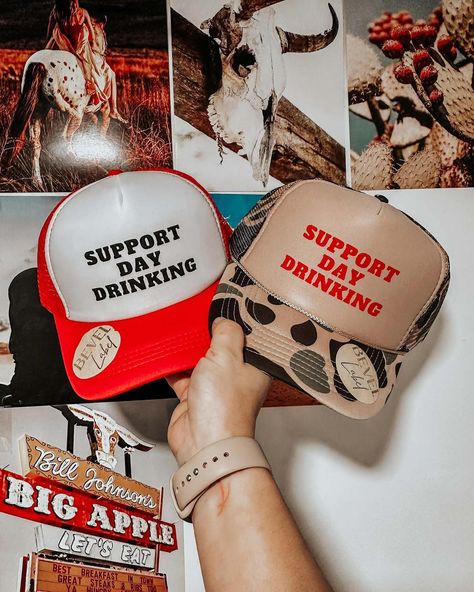 One drink to remember then another to forget 😘 #supportdaydrinking #truckerhat #rowdyclub Support Day Drinking, Bachelorette Hats, Girl Trucker, Party Ladies, Drink Responsibly, Hat Party, Nashville Style, Let The Good Times Roll, Day Drinking