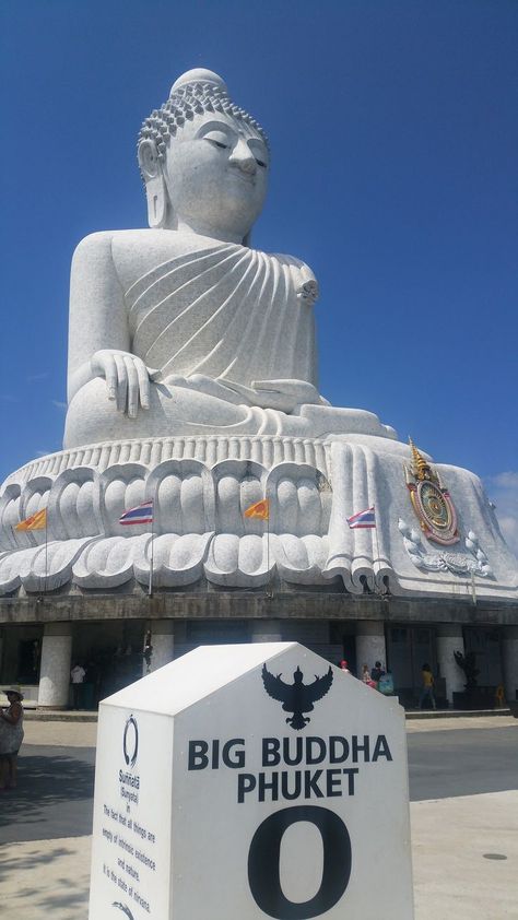 the majesty of Big Buddha in Phuket! 🌟 Towering over the island, this iconic landmark exudes tranquility and awe. Big Buddha Phuket, Travel Needs, Patong Beach, Sunrise Painting, Big Buddha, Phuket Thailand, Island Hopping, Krabi, Our Journey