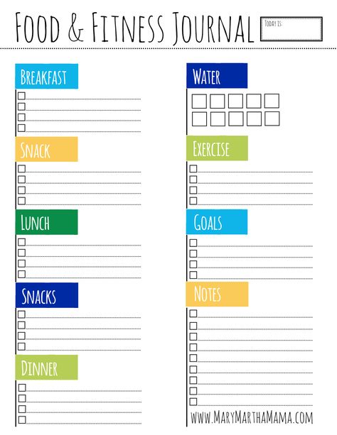 Printable Food & Fitness Journal | Are you trying to be healthy? If so, check out this #printable food and fitness #DIYjournal! Exercise Log Template, Nutrition Journal, Food Journal Printable, Food Journal Template, Fitness Journal Printable, Diet Journal, Food And Fitness, Printable Food, Diy Workout