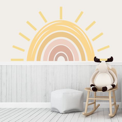 Girl Toddler Bedroom, Nursery Sunshine, Crib Decoration, Ideas Habitaciones, Toddler Bedroom Girl, Boy Girl Bedroom, Toddler Bedroom, Baby Room Inspiration, Rainbow Room