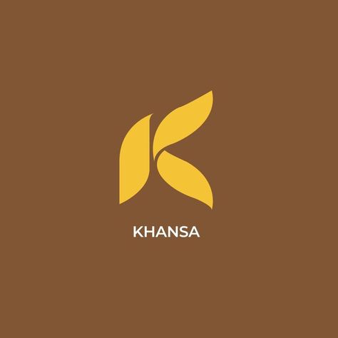 Khansa Logo #icon⭐. Letter K Logo Design Ideas, K Leaf Logo, K Logo Design Art, K Monogram Logo, K Letter Design, Coffee Shop Logo Ideas, Letter K Logo Design, Shop Logo Ideas, Tk Logo