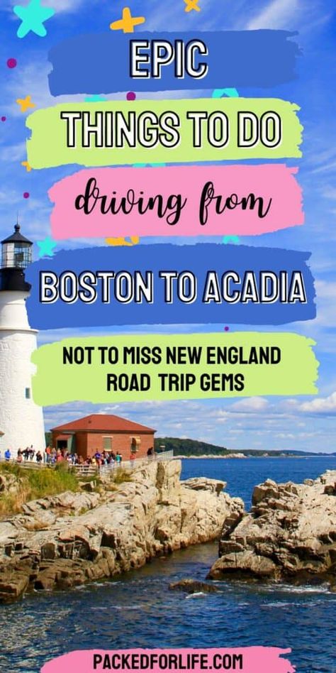 Fall Foliage Road Trips, East Coast Vacation, Maine Road Trip, Boston Vacation, National Park Itinerary, Maine Trip, Boston Trip, New England Trip, Coastal New England