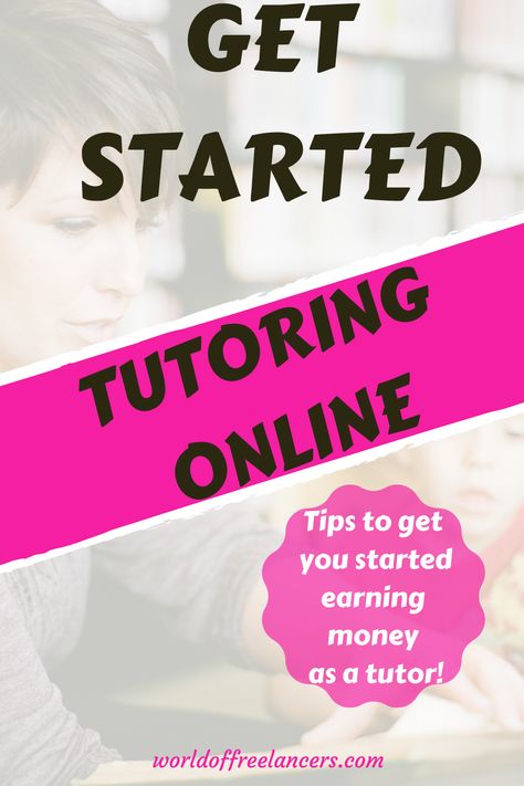 Do you want to start earning money from home? If you have a skill   know how to teach, you can earn money from home by tutoring online! Learn how to become a freelance tutor and work from home or work while traveling. You can be an English tutor, a reading tutor, math tutor, foreign language tutor and more. This post is full of tutoring tips Online Tutoring Business, How To Start A Tutoring Business, Tutoring Tips, Tutoring Online, Earning Money From Home, Reading Tutor, Tutoring Ideas, English Tutor, Teaching Degree