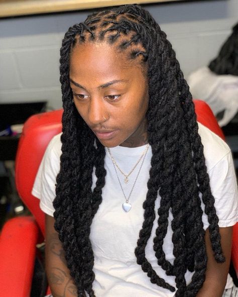 Rope Locs, Rope Twist Locs Styles, Exercise Hairstyles, Rope Hairstyles, Hair Muse, Dread Hairstyles For Men, Future Hairstyles, Dread Styles, Loc Hairstyles