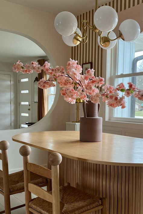 Artificial Cherry Blossom in Pink … curated on LTK Cherry Blossom Dining Table Decor, Cherry Blossom Kitchen Decor, Cherry Blossom Plant Indoor, Pink Theme House, Cherry Blossom House Decor, Sakura Home Decor, Cherry Blossom Interior Design, Cherry Blossom Home Decor, Pink Japandi