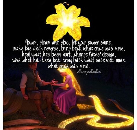 The healing song Rapunzel Movie, Flower Gleam And Glow, Tangled Flower, Divinely Guided, Mgm Studios, Love Texts, Disney Tangled, Krishna Quotes, Girls Camp