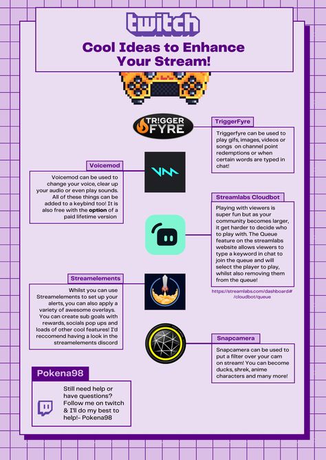 How To Start A Twitch Channel, Streaming Outfit, Stream Elements, Live Streamer Set Up, Streaming Set Up Ideas, How To Start Twitch Streaming, Twitch Streamer Tips, Twitch Bio Ideas, Stream Set Up