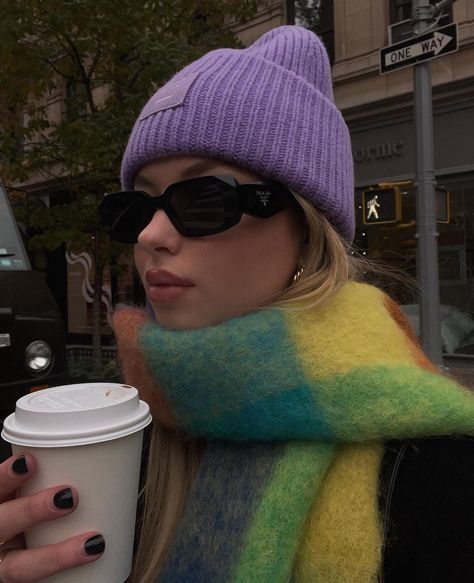 Cam Jansen, Acne Scarf, Scarf Aesthetic, Nyc Fits, Cold Fashion, Acne Studio, Bella Hadid Outfits, Scarf Outfit, Fall Fit