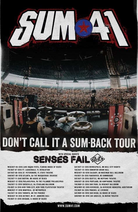 Sum41 Poster, Senses Fail, Future Poster, Bad Album, Theatre Wedding, Bad Songs, Band Poster, Band Rock, Film Posters Vintage