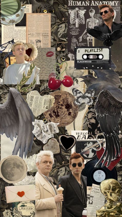 Crowley X Aziraphale Wallpaper, Aziraphale Wallpaper, Good Omens Wallpaper, Crowley X Aziraphale, Crowley Aziraphale, Ineffable Husbands, Good Omens, Human Anatomy, Old Man