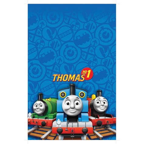 Train Birthday Party Invitations, Safety Activities, Thomas Birthday Parties, Train Invitation, Thomas And His Friends, Thomas Birthday, Plastic Table Cover, Trains Birthday Party, Ninja Turtle Birthday