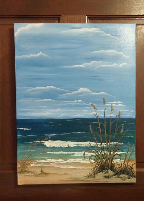 Painting On Canvas For Beginners, Beach Scene Painting, Ocean And Beach, Beach Art Painting, Black Canvas Paintings, Canvas For Beginners, Texture Painting On Canvas, Small Canvas Paintings, Soyut Sanat Tabloları