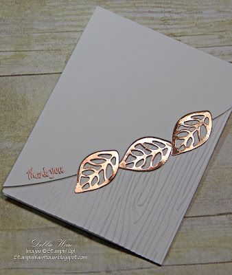 Leaf Cards, Embossed Cards, Foil Cards, Stamping Up Cards, Card Making Techniques, Thanksgiving Cards, Fall Cards, Card Sketches, Creative Cards