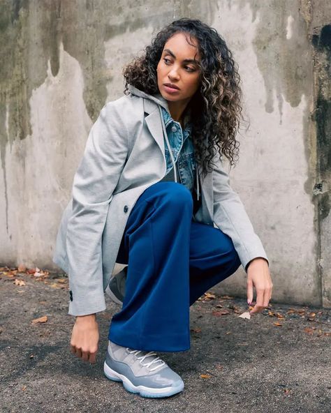 Air Jordan 11 Outfit Woman, Jordan 11 Cool Grey Outfit, Air Jordan 11 Outfit, Air Jordan 11 Cool Grey, How To Wear Jordans, Jordan 11 Outfit, Jordan 11 Outfit Women, Jordan 11 Cool Grey, Jordan 11 Women